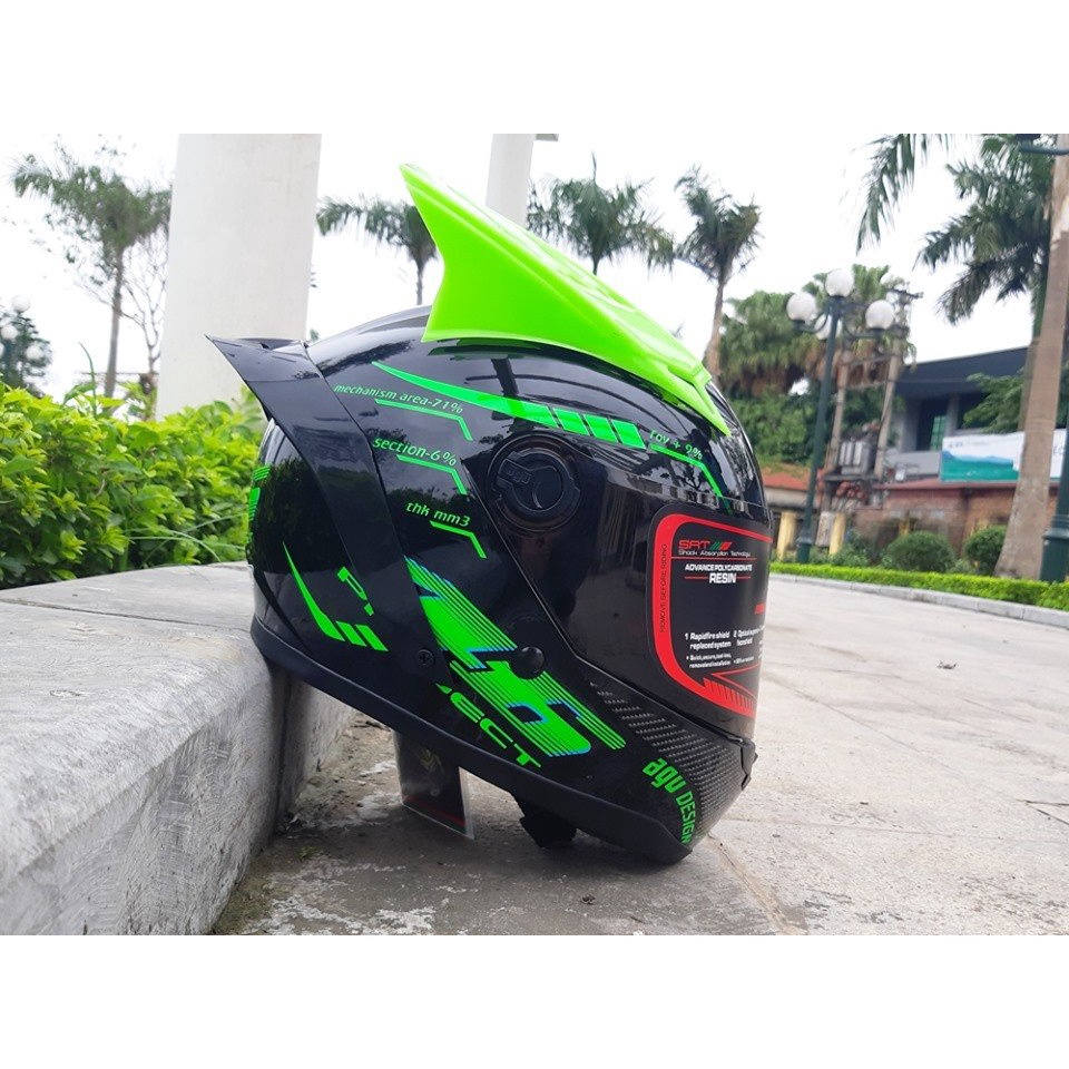 Mũ bảo hiểm Full Face AGU tem 46 - ASA HELMETS