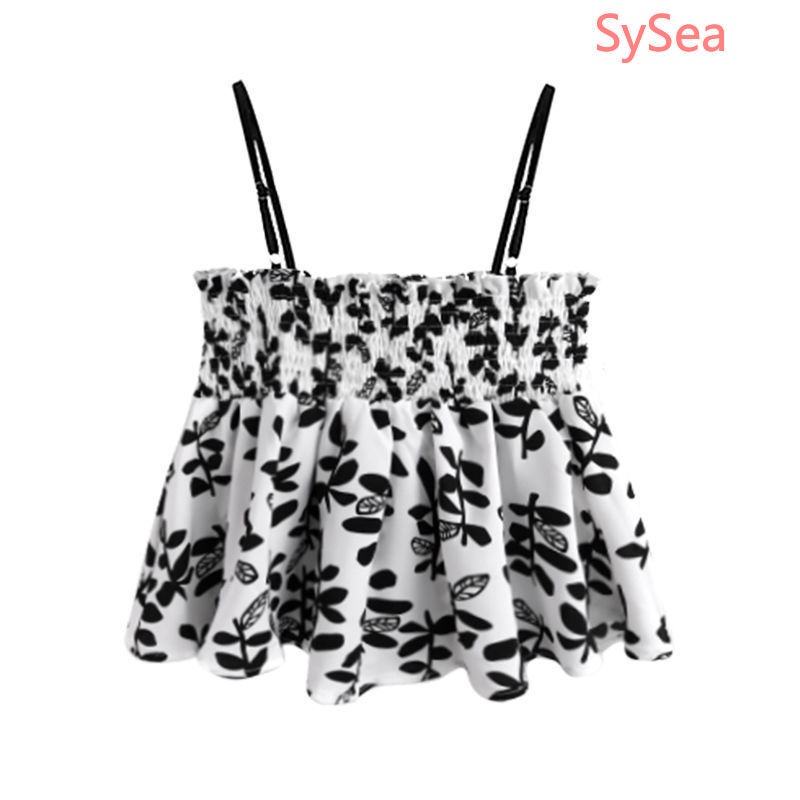 Áo hai dây họa tiết hoa thời trang mùa hè sành điệu cho nữ