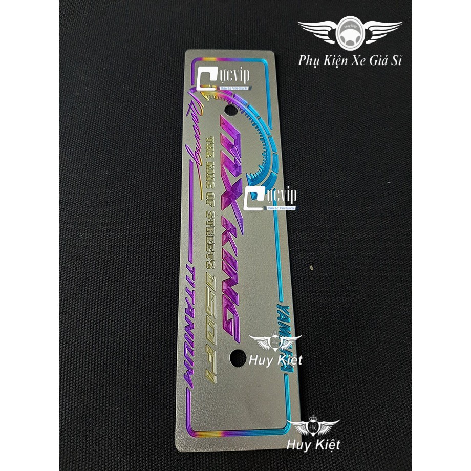 [Rẻ Vô Địch] - (3490) - Bảng Tên Titan Gắn MXKing (Mẫu Titan Điện Phân) Đẳng Cấp