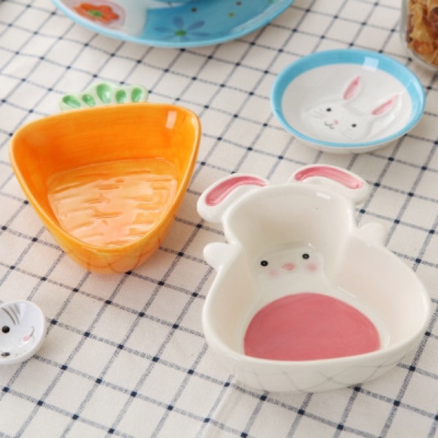 BÁT SỨ ĂN DẶM ( Hình Thỏ , Cà Rốt )