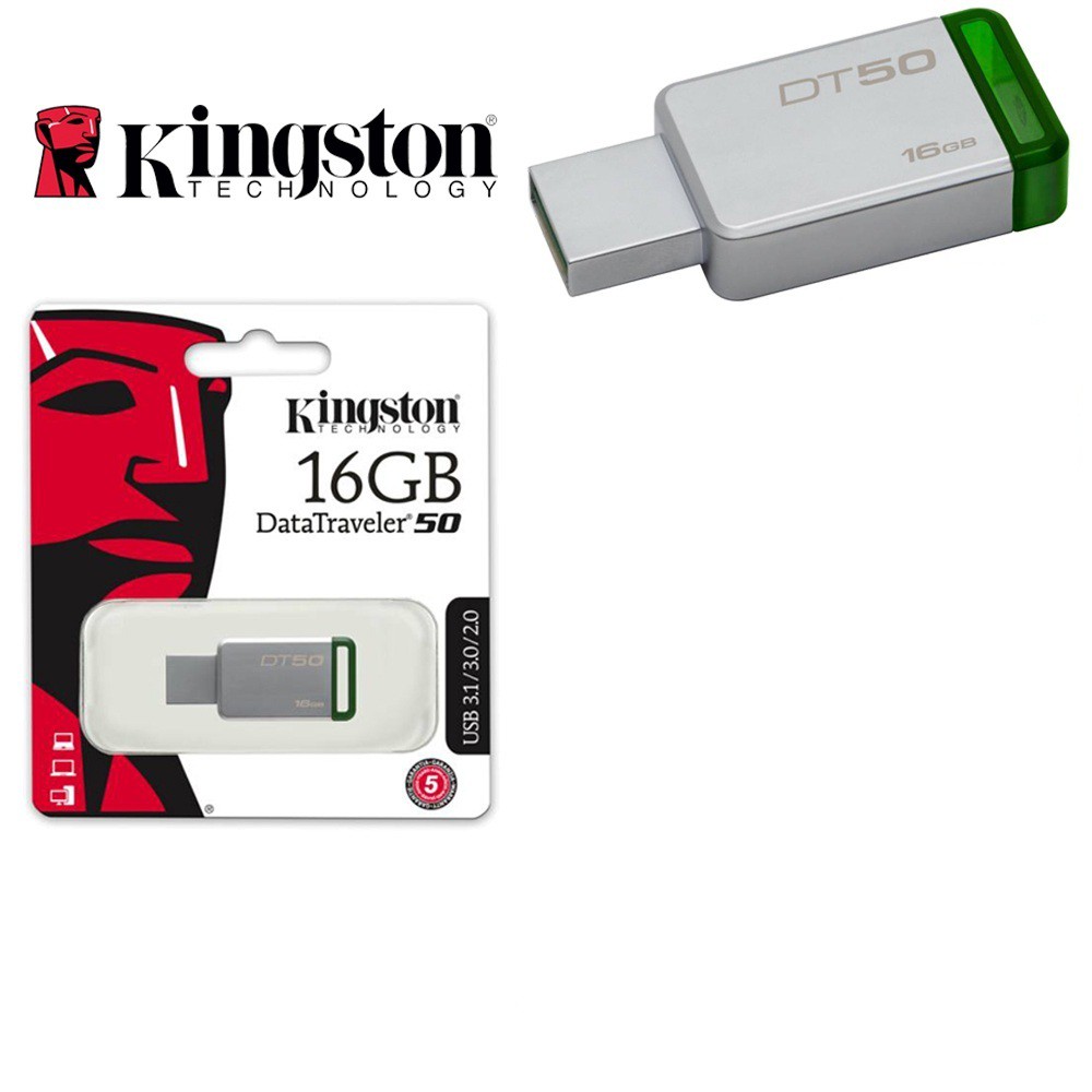 USB Kingston DataTraveler DT50 -- 16GB - 32GB - Vỏ nhôm nguyên khối - Bảo hành 5 năm | BigBuy360 - bigbuy360.vn