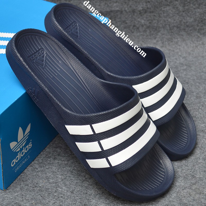 Dép Adidas Duramo chính hãng xanh đen trắng