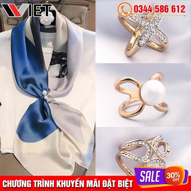 Kẹp Giữ Khăn, Khóa Gài Khăn, Nút Thắt Khăn Đa Năng Giúp Bạn Thắt Tạo Nơ Dễ Dàng