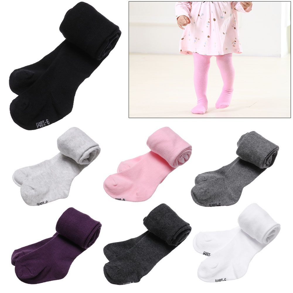 1 quần tất cotton giữ ấm màu sắc kẹo ngọt cho bé từ 0-2 tuổi