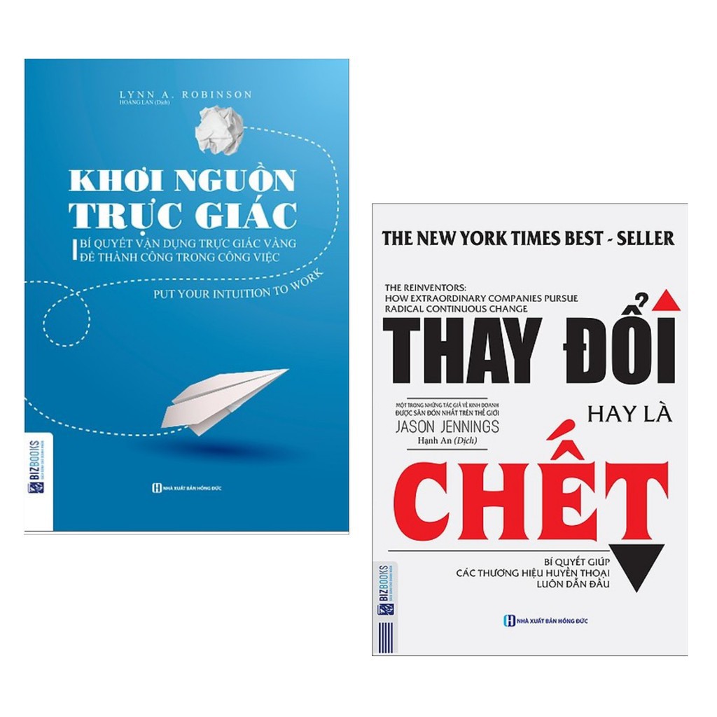 Sách Combo Khơi Nguồn Trực Giác + Thay Đổi Hay Là Chết Tặng Bookmark