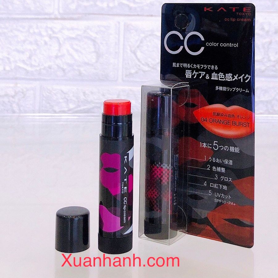 Son dưỡng có màu Kanebo Kate CC Lip dưỡng ẩm căng mọng, bảo vệ môi