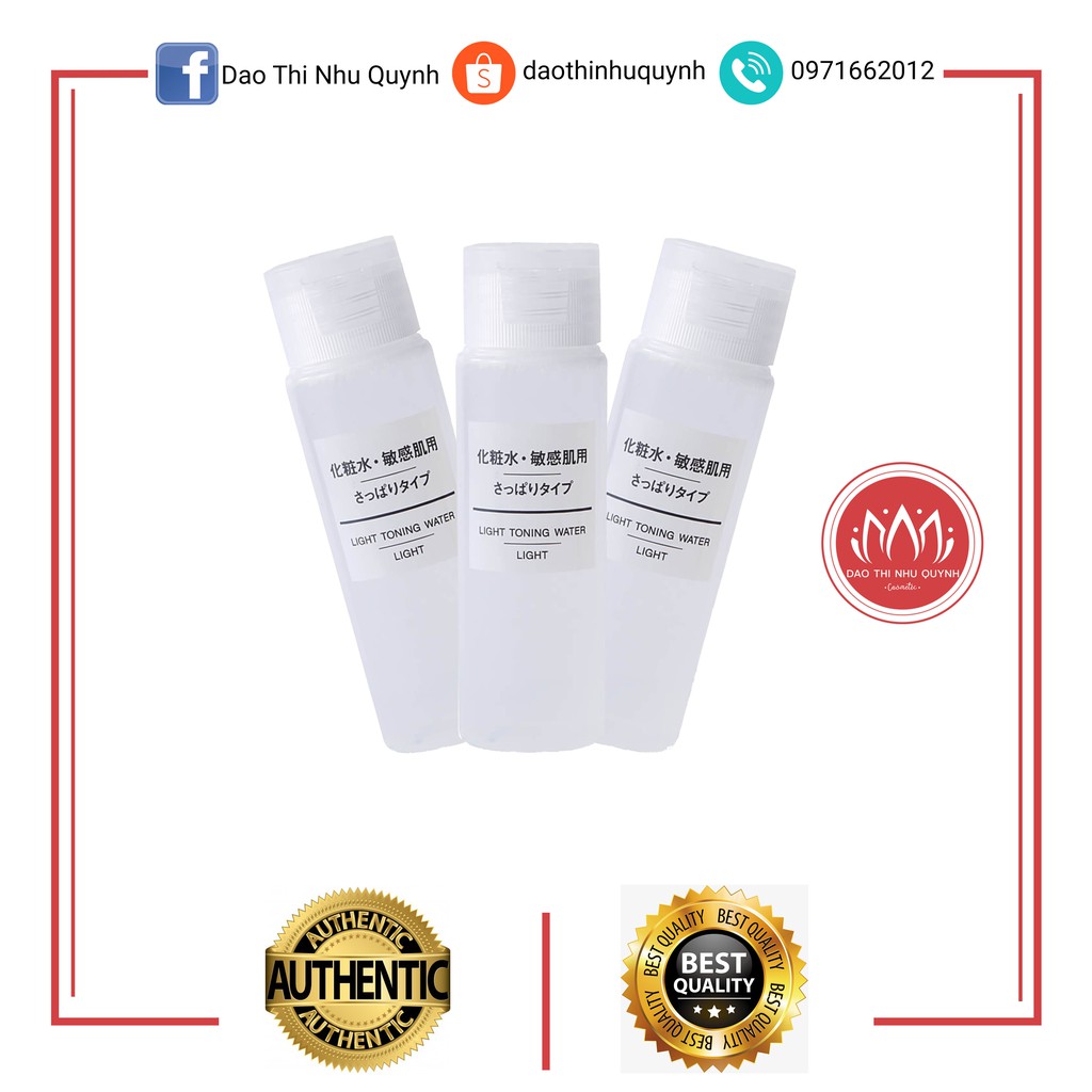 [ CÓ BILL NHẬT] Nước hoa hồng Muji Light Toning Water mini size | BigBuy360 - bigbuy360.vn