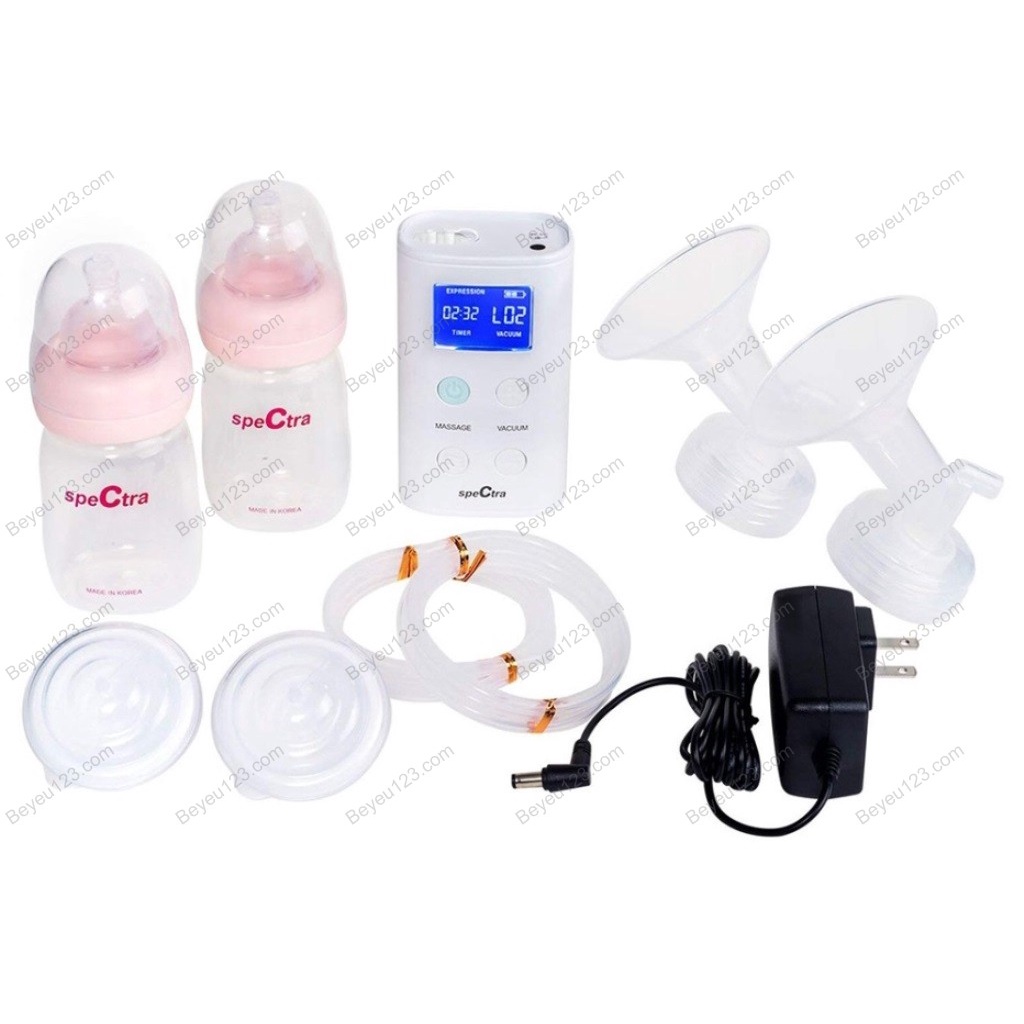 Máy hút sữa điện đôi cao cấp màn hình LCD SPECTRA 9PLUS 9 PLUS (TẶNG 3 MÓN: FB3002SL, HỘP 60 TÚI TRỮ SỮA, ÁO HÚT SỮA)