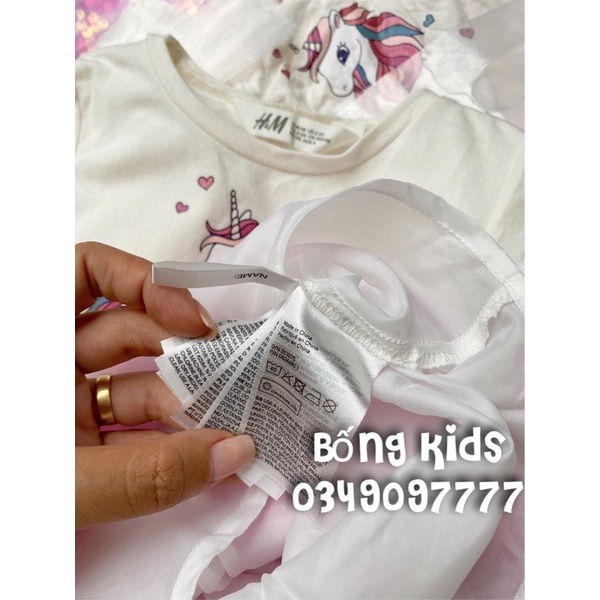 Váy Tutu Bé Gái Kỳ Lân Sequin Hồng HaM