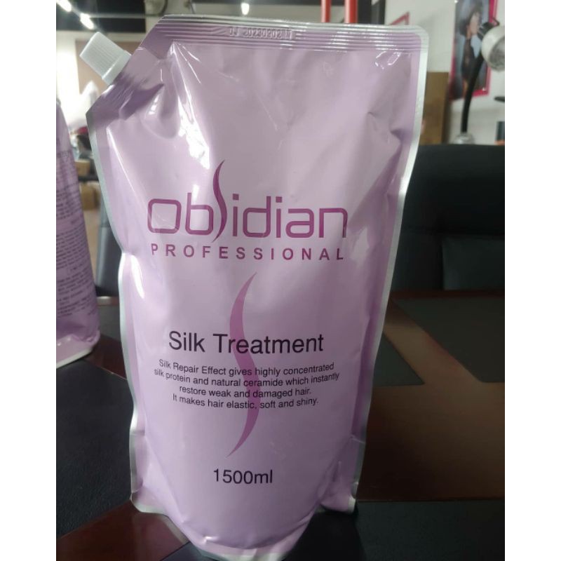 HẤP DẦU DƯỠNG TÓC SIÊU MỀM MƯỢT Silk Treatment OBSIDIAN 1500ML