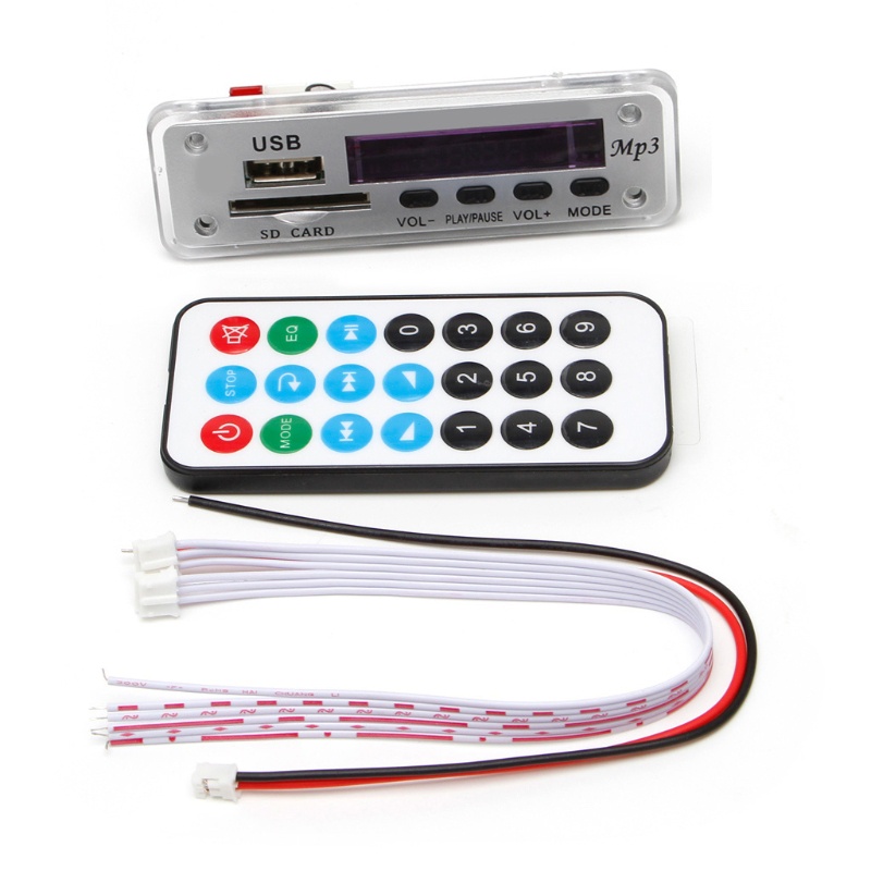 Bảng Mạch Khuếch Đại Âm Thanh MP3 WMA Bluetooth Không Dây Cho Xe Hơi