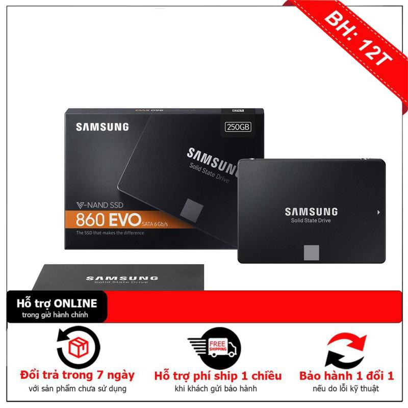 [BH12TH] Ổ cứng SSD 250G SAMSUNG 860 Evo SATA 3 Chính hãng