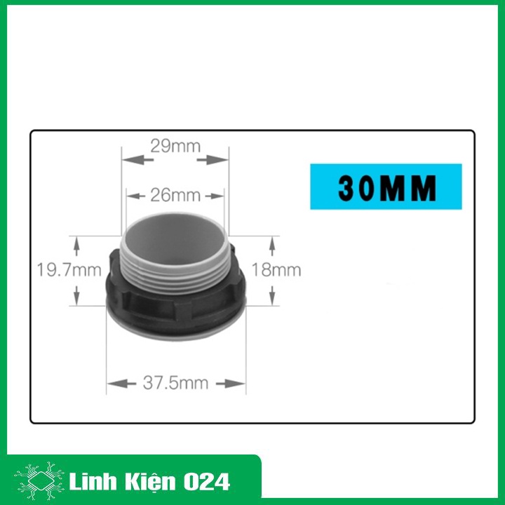 Nắp bịt tủ điện, nút che lỗ tủ điện nhựa PVC chống nước, chống cháy đường kính 16mm/22mm/30mm