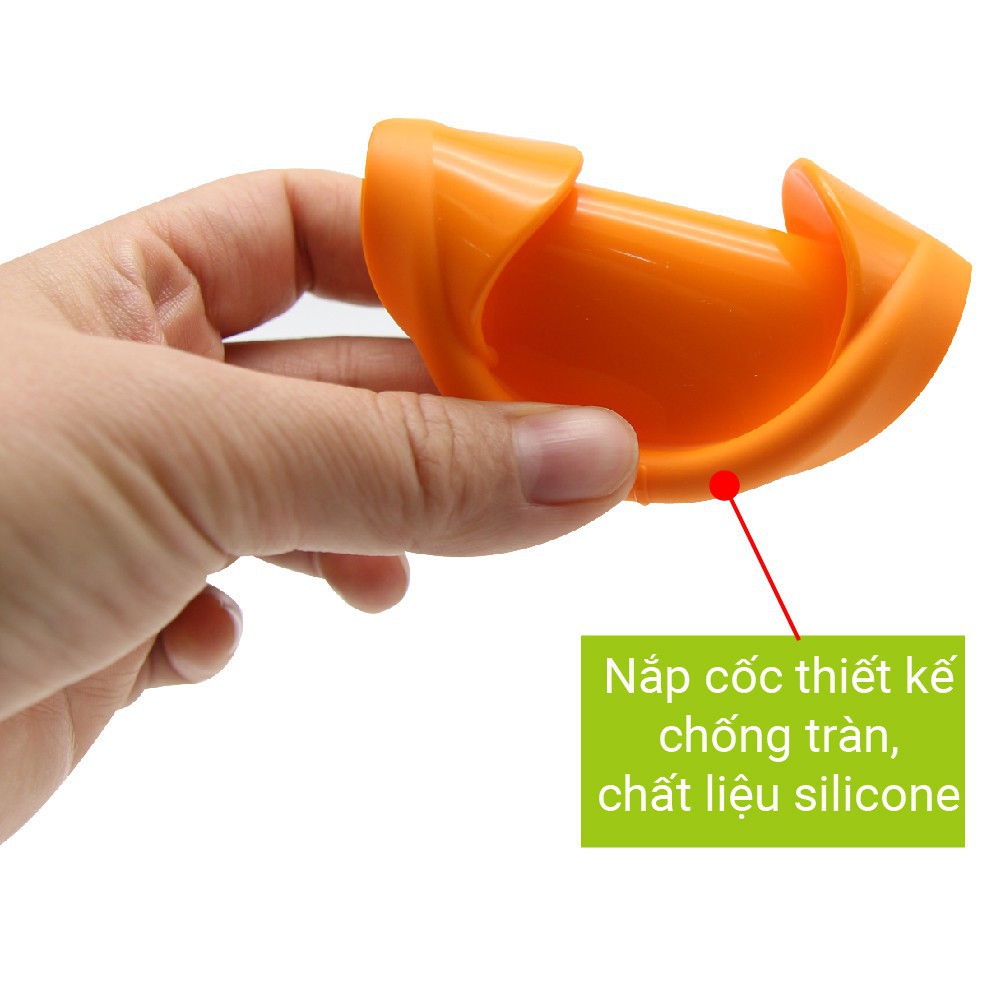 MADE IN KOREA Cốc tập uống cho bé Inox 2 lớp cách nhiệt có nắp đậy  Hàn Quốc Edison , chính hãng