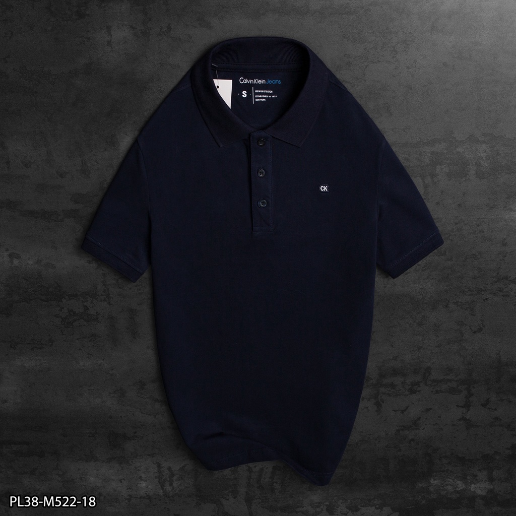 Áo thun Polo Nam CK thêu logo nhỏ ngực áo  - PL38- VNXK- 6 MÀU
