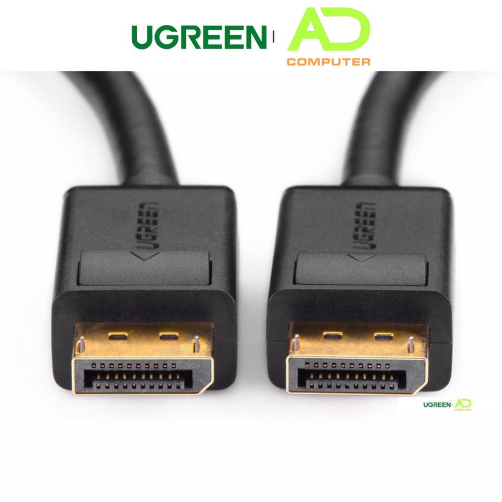 Dây cáp DisplayPort 2 đầu đực tốc độ 21.6Gbps UGREEN DP102 - Hàng phân phối chính hãng - Bảo hành 18 tháng