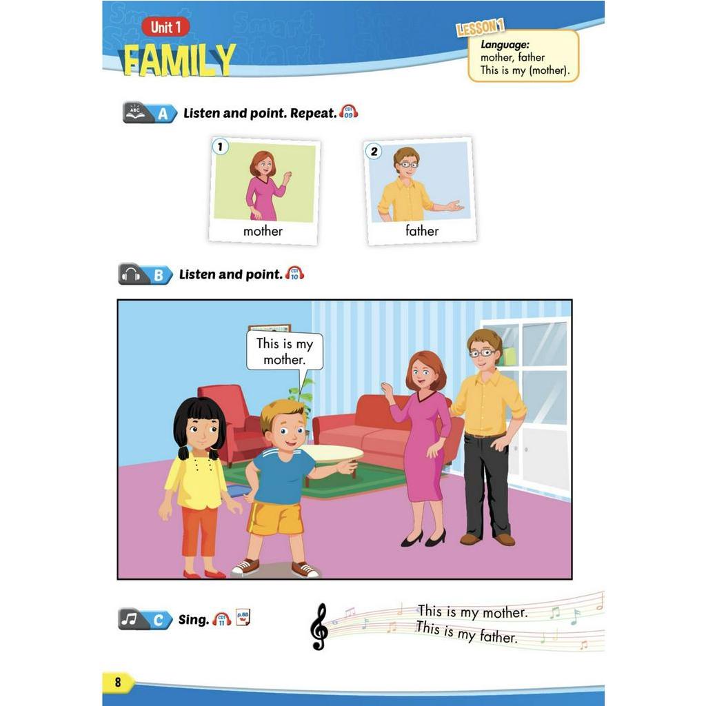 Sách - Trọn Bộ 3 cuốn Tiếng Anh 1- Smart Start 1
