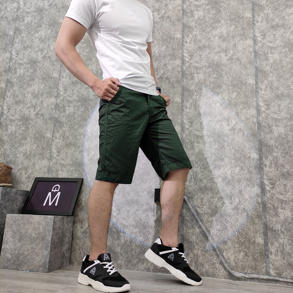 Quần short nam kaki Q182 (Nâu rêu) MĐ | BigBuy360 - bigbuy360.vn
