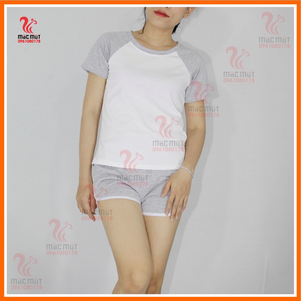 DB030 - [HÌNH SHOP TỰ CHỤP] Bộ đồ nữ mặc nhà thun cotton xinh xắn đáng yêu, có thể mặc đi chơi dạo phố, làm đồ đi ngủ.