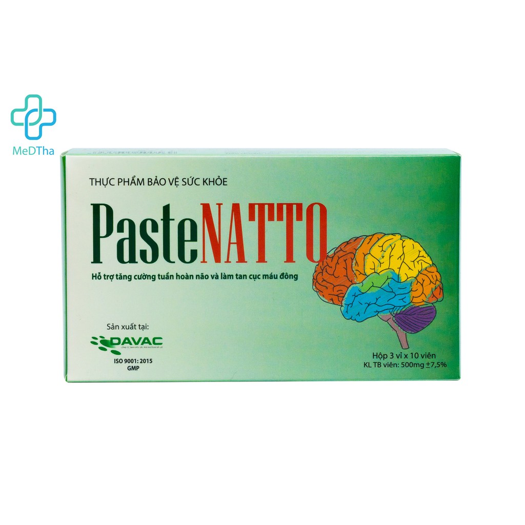 Paste Natto - Chứa Nattokinase, Ginkgo Biloba, Viên Uống Chống Đột Quỵ, Ngừa Tai Biến, Hoạt Huyết Dưỡng Não