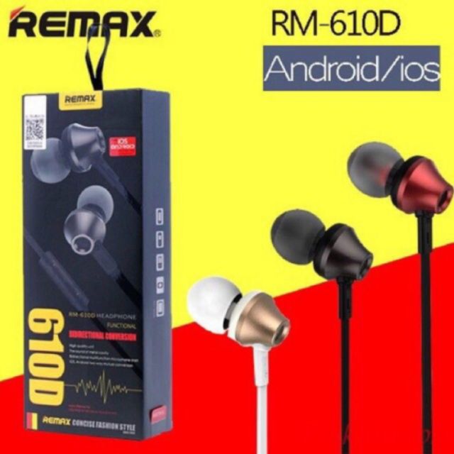 Tai Nghe Remax RM 610D - Cách Âm Tuyệt Đối -