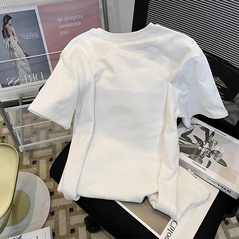 FREESHIP ÁO THUN TRẮNG GẤU HỒNG FORM THỤNG CHUẨN QCCC