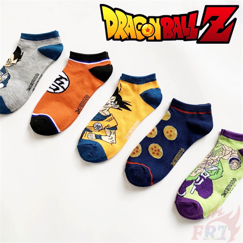 ❀ Vớ Mắt Cá Chân Hình Dragon Ball ❀ 1 Đôi Vớ Ngắn In Hình Son Goku Thời Trang Hip Hop Đường Phố Hip Hop