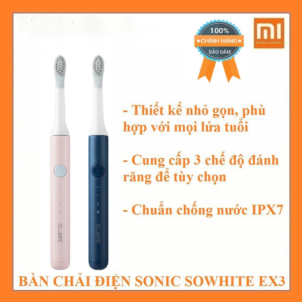 Bàn chải điện Xiaomi Pinjing EX3 (hay tên cũ là So White EX3)