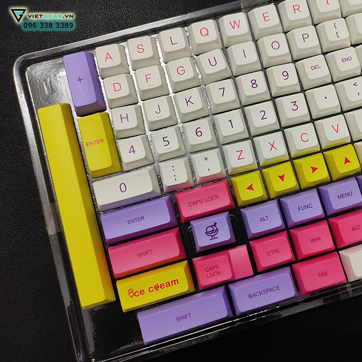 Bộ nút Clone XDA Ice Cream nhựa thick PBT dyesub 140 nút