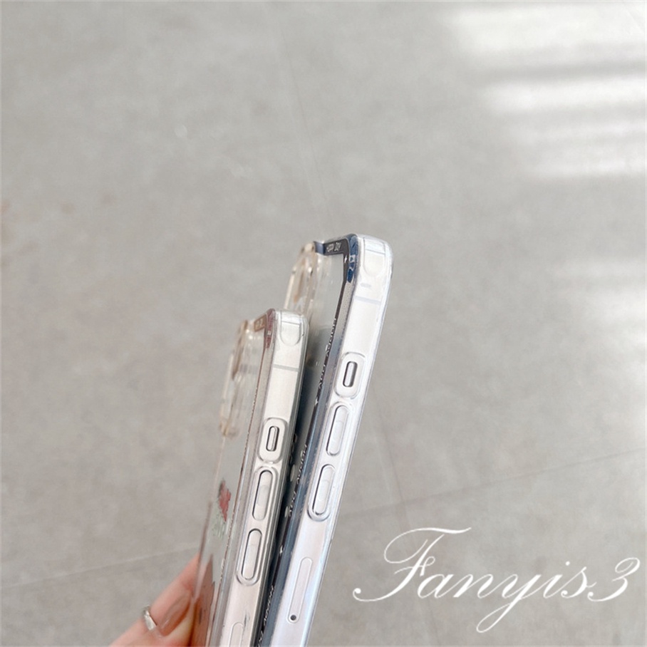 Ốp Điện Thoại TPU Mềm Trong Suốt Hình Gấu Nâu Cho iPhone 14 13 12 11 Pro Max X XR Xs Max 8 7 6 6s Plus SE 2020
