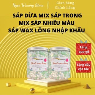 Sáp wax dừa mix sáp cao cấp sáp wax lông nóng hard wax beans nhập khẩu