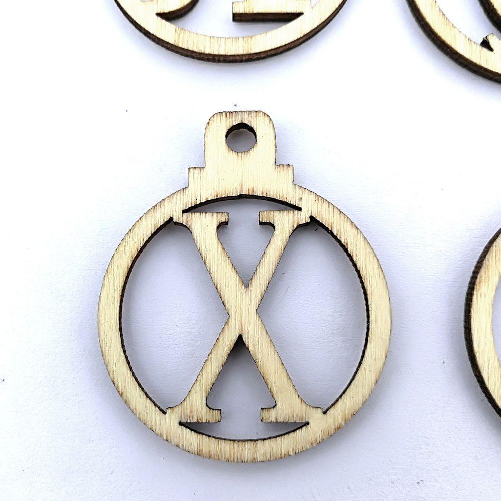 PINEVN Lịch Giáng Sinh 26 Chữ Cái Và Số Bằng Gỗ