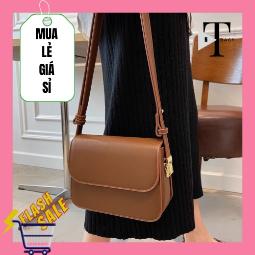 Túi xách nữ xinh túi đeo vai kẹp nách đeo chéo da trơn cao cấp