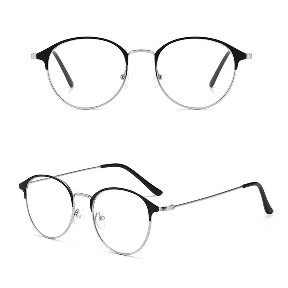 Mắt Kính Gọng Tròn Bằng Kim Loại Siêu Nhẹ 1.0~-4.0 Phong Cách Cổ Điển Thời Trang Unisex