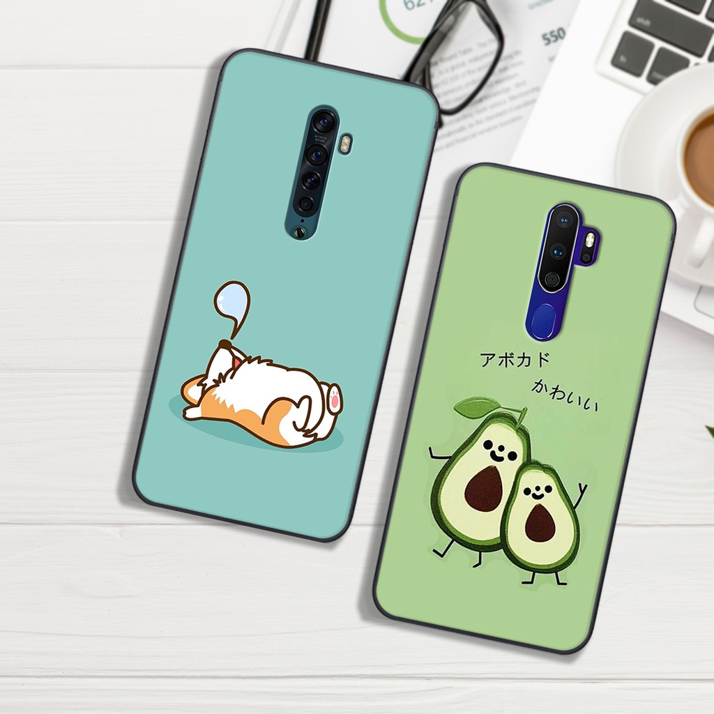 Ốp Oppo in hình QUẢ BƠ ĐÁNG YÊU cho máyOPPO F11-F11PRO - A5/A9 2020 - RENO 2/2F