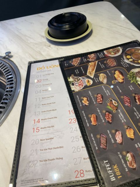 Bìa menu 2 trang A4