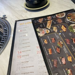 Bìa menu 2 trang A4