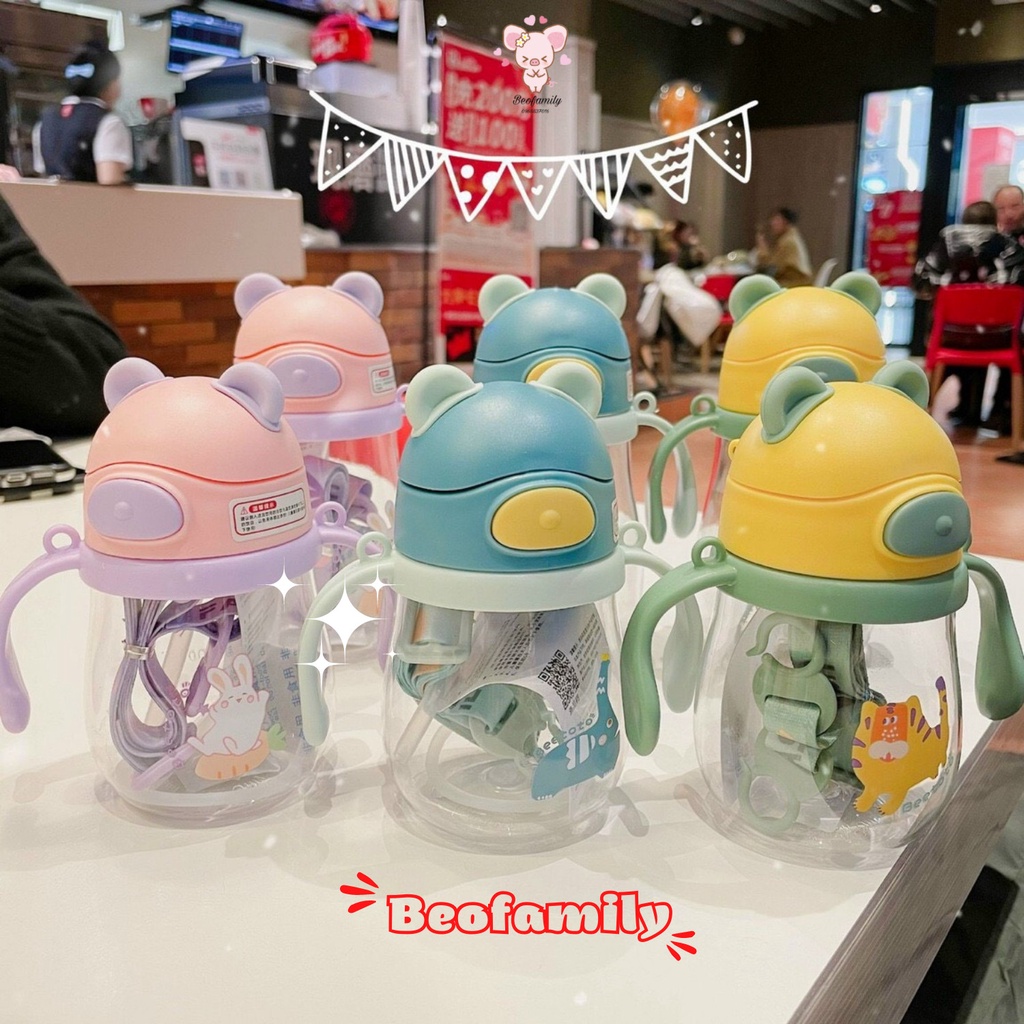 (Freeship) Bình Tập Uống , Cốc Tập Uống Nước Có Van Chống Sặc Cho Bé Trai Bé Gái - Beofamily