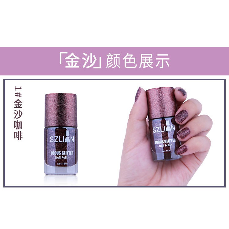 Sơn móng tay KIM TUYẾN cực kỳ sang chảnh SZLIAN Cao cấp 15ML