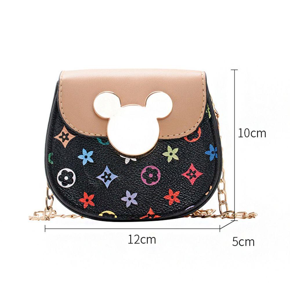 LILYES Túi Đeo Chéo Đựng Điện Thoại Hình Chuột Mickey Dễ Thương Cho Bé Gái