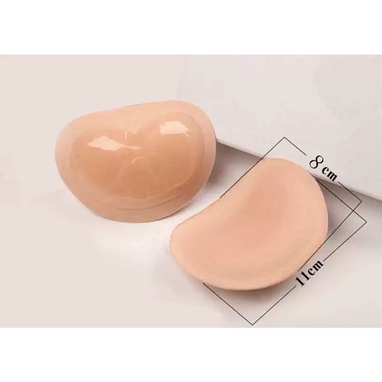 Dán Ngực Độn Ngực Chống Trượt-Miếng Dán Ngực 2 Chiếc Hình Tim Siêu Nâng PK19