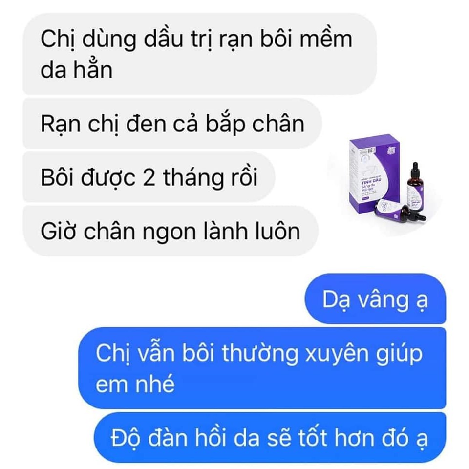 [Mã NHAP50NHE giảm 50K đơn 500K] Tinh Dầu Chống Rạn Da - Cho Nàng Một Làn Da Đẹp Mượt Mà