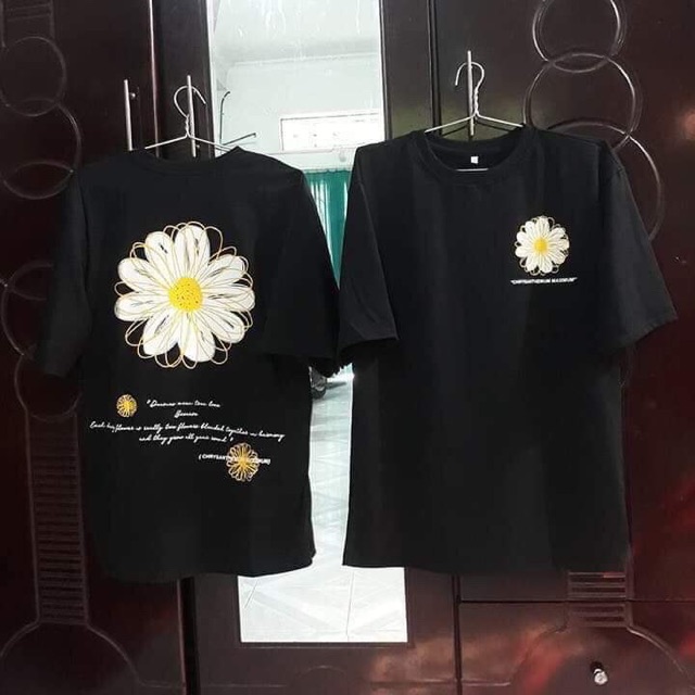 Áo hoa cúc trắng logo ngực B.YH588