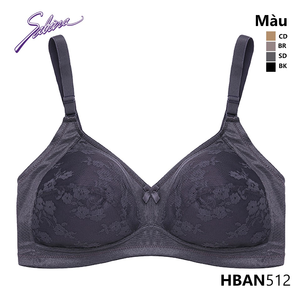 Áo Lót Đệm Vải Mỏng Không Gọng Phối Ren Habpy Lady By Sabina HBAN512