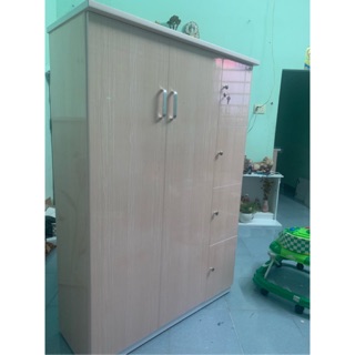 Tủ nhựa đài loan 115x165 vân gỗ nhạt(TPHCM)
