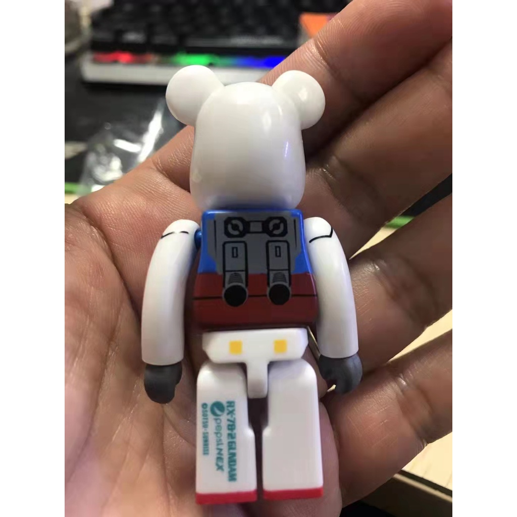 Mô Hình Nhân Vật Bearbrick × GUNDAM 100% 400% 1000% Bằng Nhựa Pvc