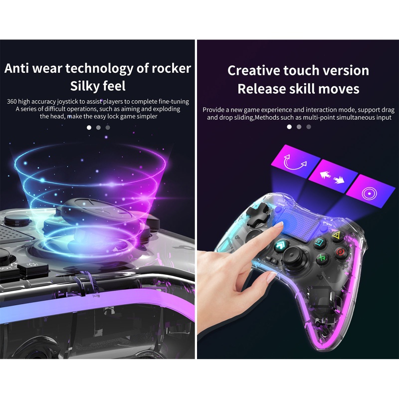 Tay Cầm Chơi Game Không Dây Cảm Ứng Rung Chất Lượng Cao