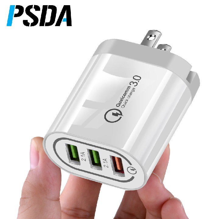 SẠC PSDA QUICK CHARGE 3.0 - 3 CỔNG USB