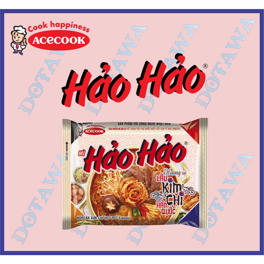 1 Gói mì Hảo Hảo hương vị Lẩu Kim Chi Hàn Quốc 75g