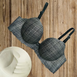 Áo ngực nữ áo lót su kẻ không gọng đệm su 2.5cm nâng ngực hình bàn tay thông hơi êm ấm thoáng mát | BigBuy360 - bigbuy360.vn